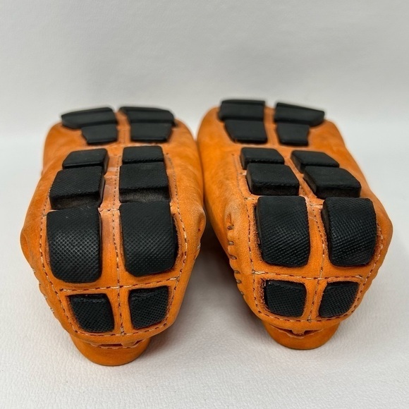 Mercanti Fiorentini Orange Career Driving Penny Loafers 3176 Women's Size 7B - Picture 12 of 14